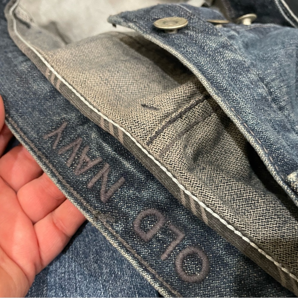 Old Navy Men's Dark Blue Denim Jeans boot cut